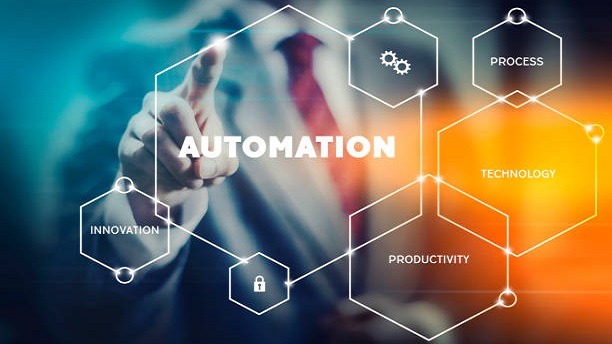 Business leader presenting modern automation tools to increase profit and productivity